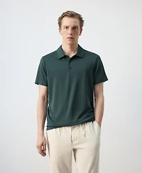 Mango Men's Fine-Knit Polo Shirt