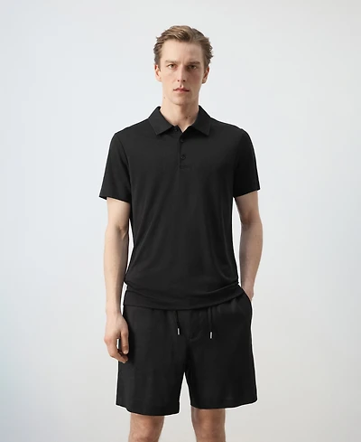 Mango Men's Fine-Knit Polo Shirt