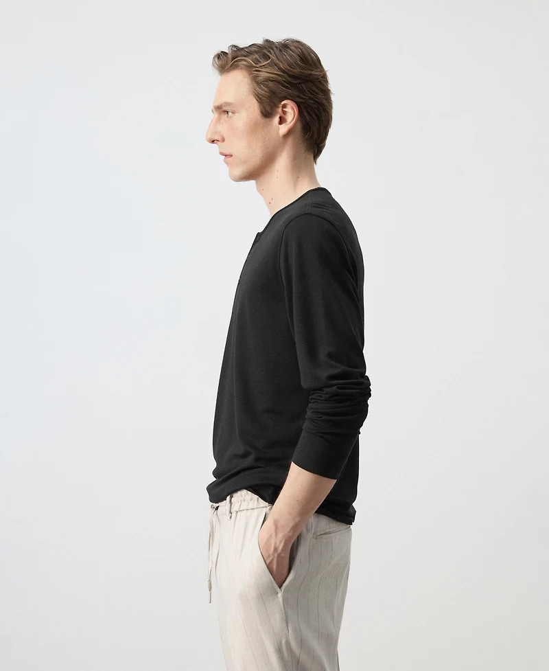 Mango Men's Henley T-Shirt
