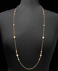 Anne Klein Gold-Tone 42" Metal Lentil Beaded Strandage Necklace