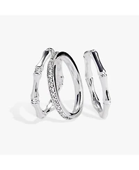 Alex and Ani Bamboo Trio Ring Set