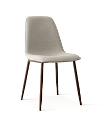 Maison Boucle '19.5" Seat Height Upholstered Fabric Dining Side Chairs, Set of 4