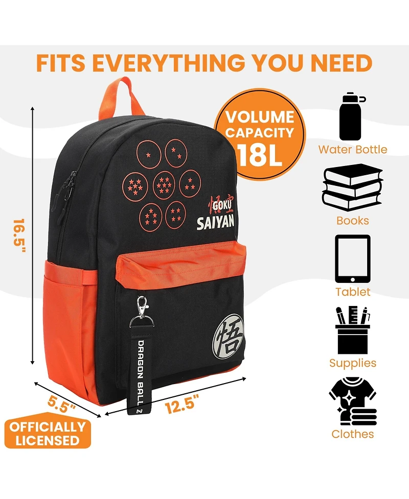 Dragon Ball Z Dragon Ball Line Art 16.5" Adult Backpack