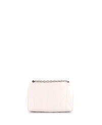 Pre-Owned Balenciaga Mini Monaco Chain Flap Shoulder Bag Quilted Leather
