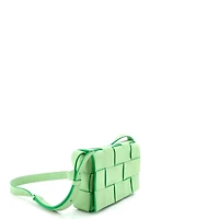 Pre-Owned Bottega Veneta Cassette Crossbody Bag Maxi Intrecciato Leather
