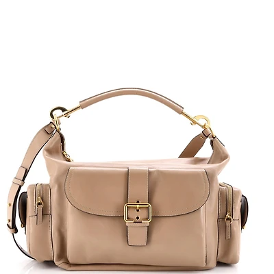 Pre-Owned Chloe Large Camera Shoulder Bag Leather