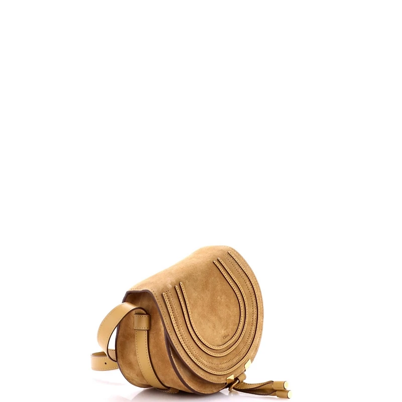 Pre-Owned Chloe Small Marcie Crossbody Bag Suede