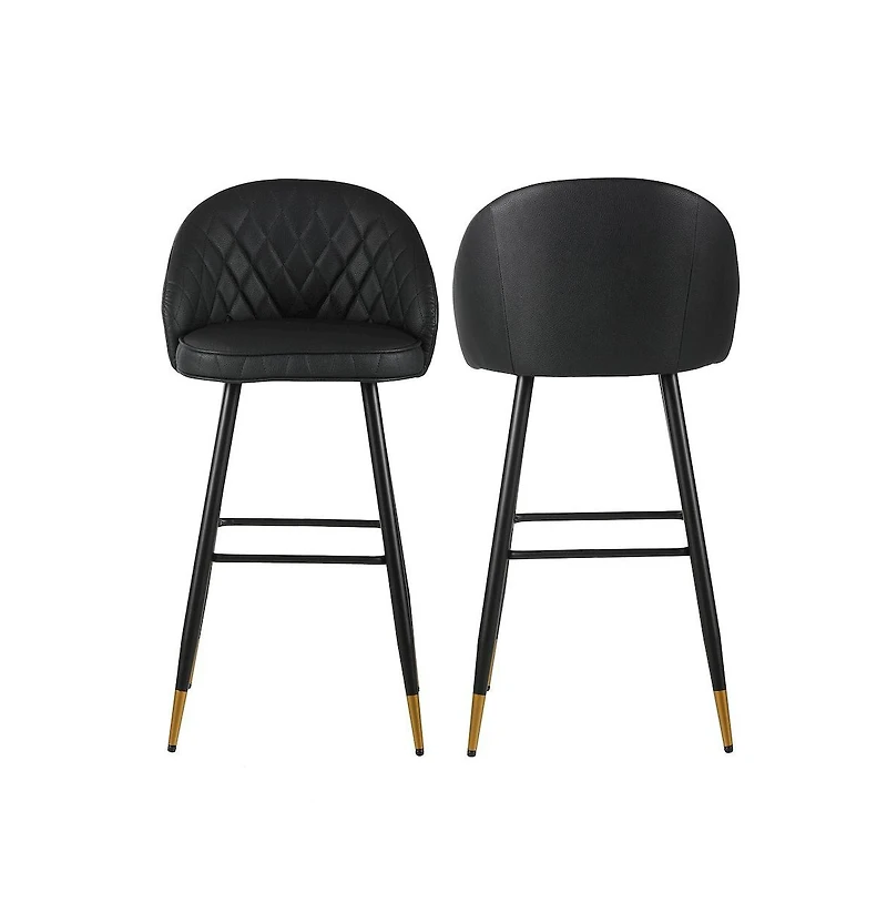 New Classic Furniture Oliver Faux Leather Bar Chair (Set of