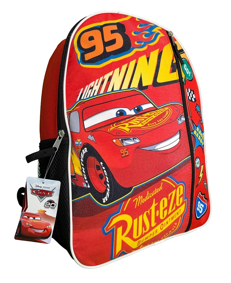 Disney Cars Lightning Mcqueen 16" School Backpack for Kids, with a front Pocket
