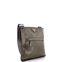 Pre-Owned Prada Medium Front Pocket Messenger Bag Soft Calfskin