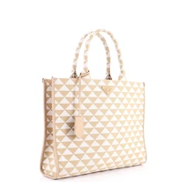 Pre-Owned Prada Large Symbole Shopper Tote Jacquard