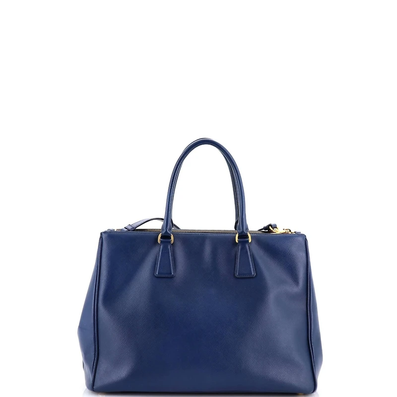 Pre-Owned Prada Large Double Zip Lux Tote Saffiano Leather
