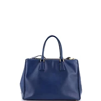 Pre-Owned Prada Large Double Zip Lux Tote Saffiano Leather