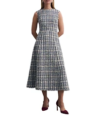 The Fold Women's Tureen Tweed Midi Dress