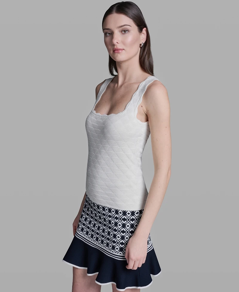 Bcbg Women's Sleeveless Sweater Knit Rayon Tank Top