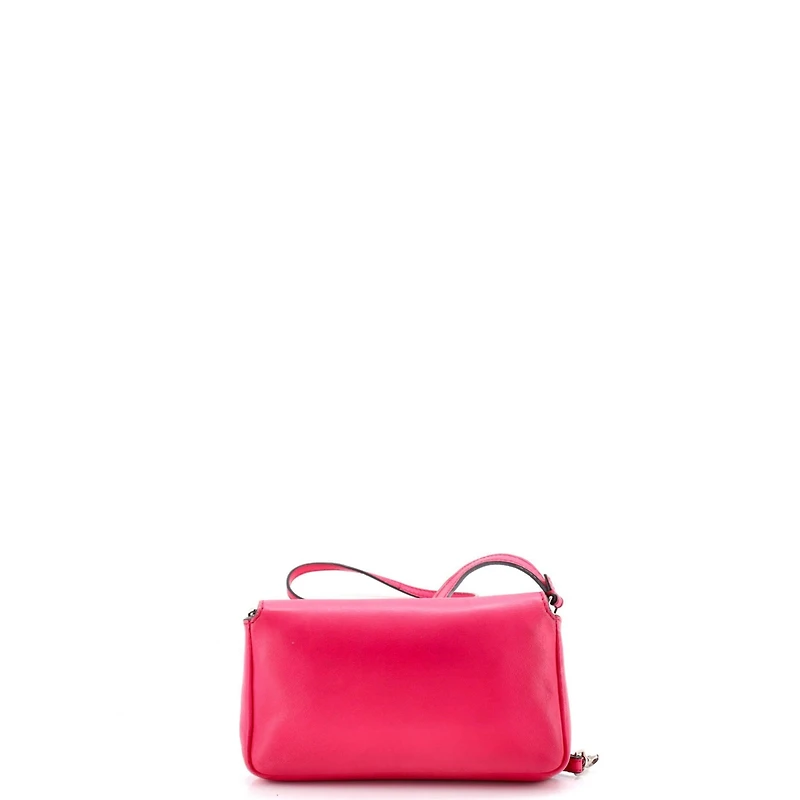 Pre-Owned Fendi Micro Baguette Bag Leather