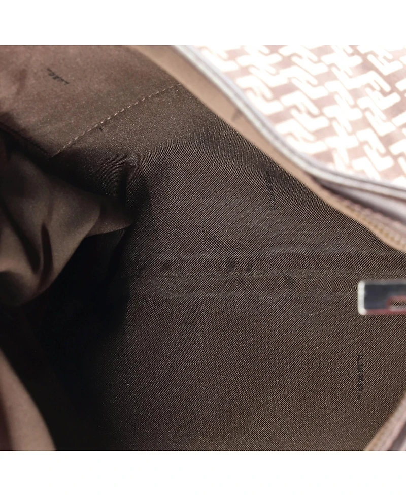 Pre-Owned Fendi Medium Vintage Zip Messenger Bag Zucchino Canvas