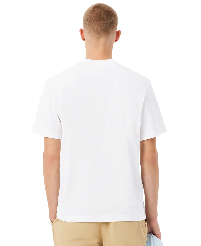 Lacoste Men's Front Pocket Crewneck Jersey T-Shirt