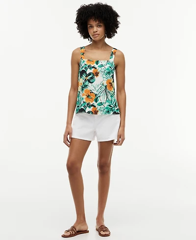 Tommy Hilfiger Women's Printed Sleeveless Square Neck Blouse