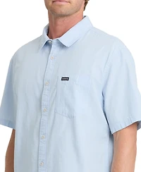 Quiksilver Men's Dobby Stripe Short-Sleeve Shirt