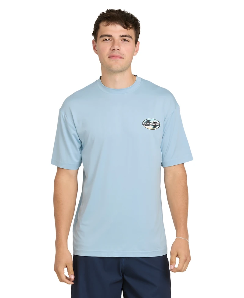Quiksilver Men's Graphic Printed Short-Sleeve Swim T-Shirt