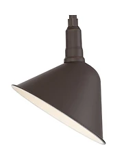 Franklin Iron Works Neihart Rustic Farmhouse Outdoor Wall Light Fixtures Set of 2 Gooseneck Arm Downlight 18 for Post Exterior