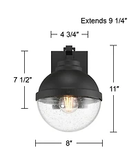 Possini Euro Design Sargasso High Modern Outdoor Wall Light Fixture Mount Porch Weatherproof Sand Marine Grade Finish