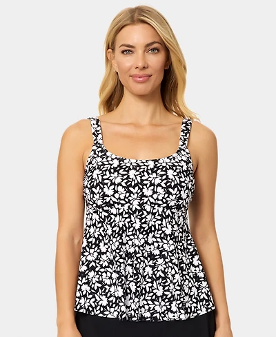 Island Escape Women's Laguna Scoop Neck Tankini Top