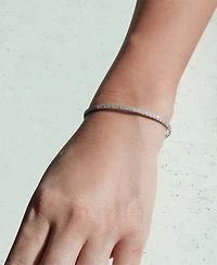 Macy's Diamond Bangle Bracelet (1/2 ct. t.w.) in Sterling Silver