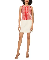 Vince Camuto Women's Printed Sleeveless Tank Top