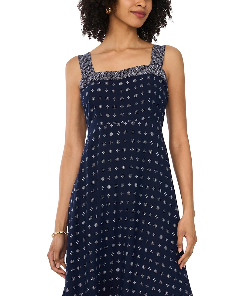 Vince Camuto Women's Rayon Hanky Hem Tank Midi Dress