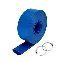 Sugift 4 inches x 105 feet Pvc Lay Flat Discharge Hose Heavy Duty Backwash Hose
