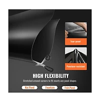 Sugift 10 x 13 feet Lldpe Pond Liner 20 Mil Thick Flexible Fish Pond Liner