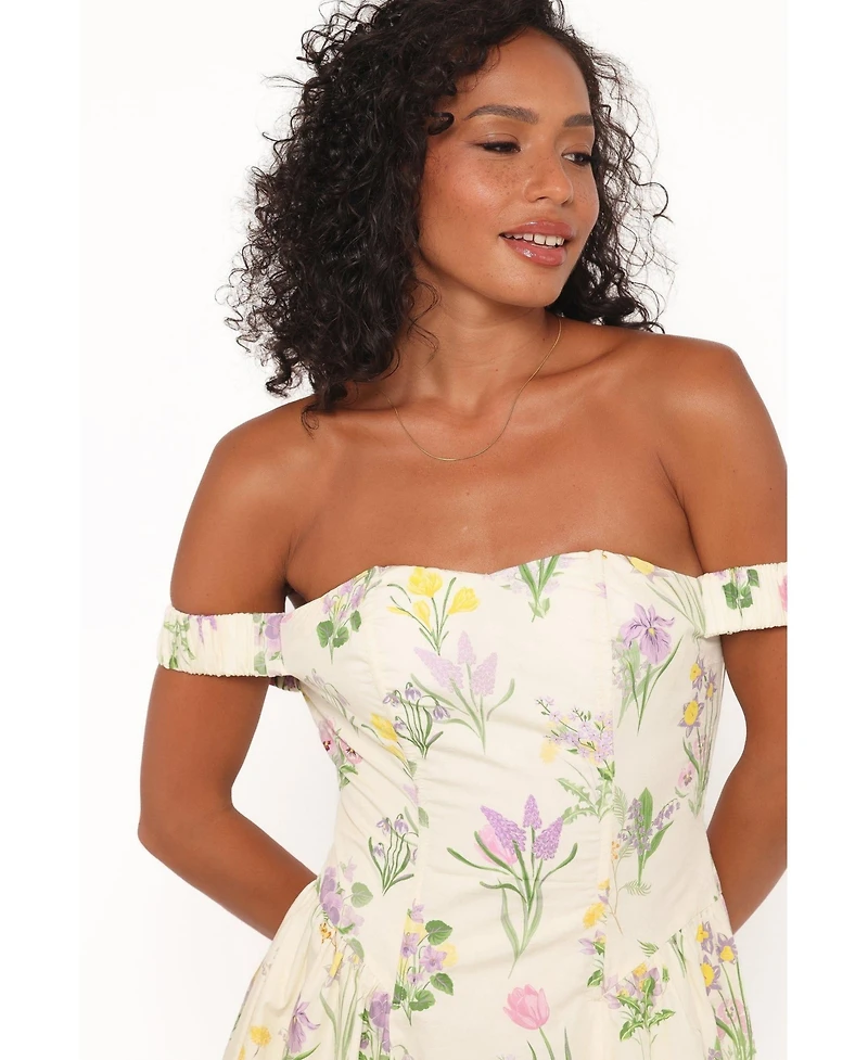 Petal and Pup Women's Larni Off Shoulder Midi Dress