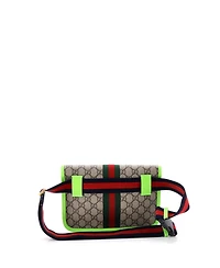 Pre-Owned Gucci Ophidia Flap Belt Bag Gg Coated Canvas with Leather