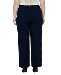 Ny Collection Plus Pull-On Wide-Leg Pants