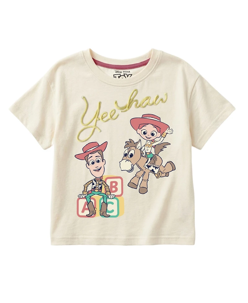 Disney Baby Girls' Toy Story Short-Sleeve T-Shirt and Shorts, 2-Piece Set