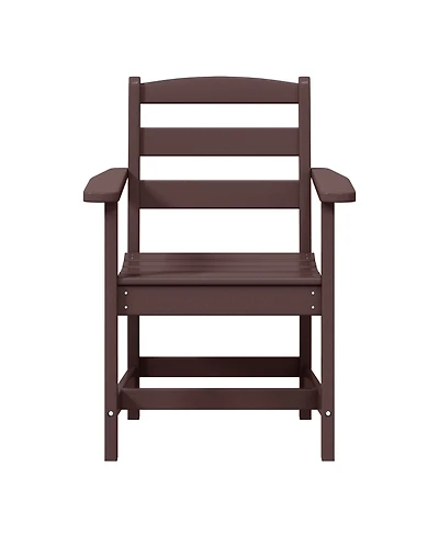 Outdoor Hdpe Patio Classic Dining Arm Chair