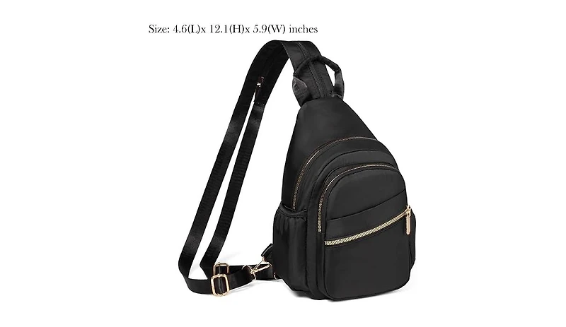 Small Crossbody Sling Bag for Women, Mini Backpack Convertible, Chest Hiking Daypack
