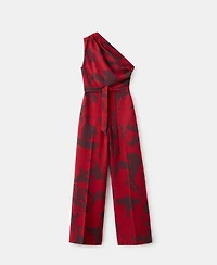 Mango Women's Printed Asymmetrical Jumpsuit