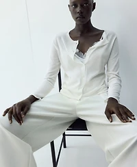 Mango Women's Knitted Button Cardigan