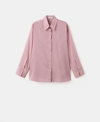 Mango Women's Lyocell Striped Shirt