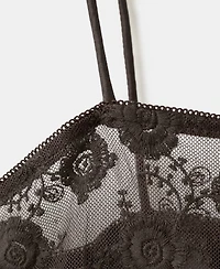 Mango Women's Floral Lace Top