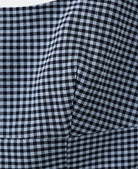 Mango Women's Gingham Check Print Fitted Top