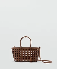 Mango Women's Braided Handbag