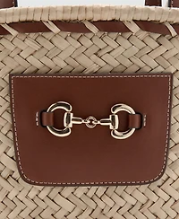 Mango Women's Small Natural Fiber Basket Bag