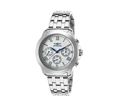 Invicta Women's 21653 Specialty Quartz Chronograph Silver Dial Watch