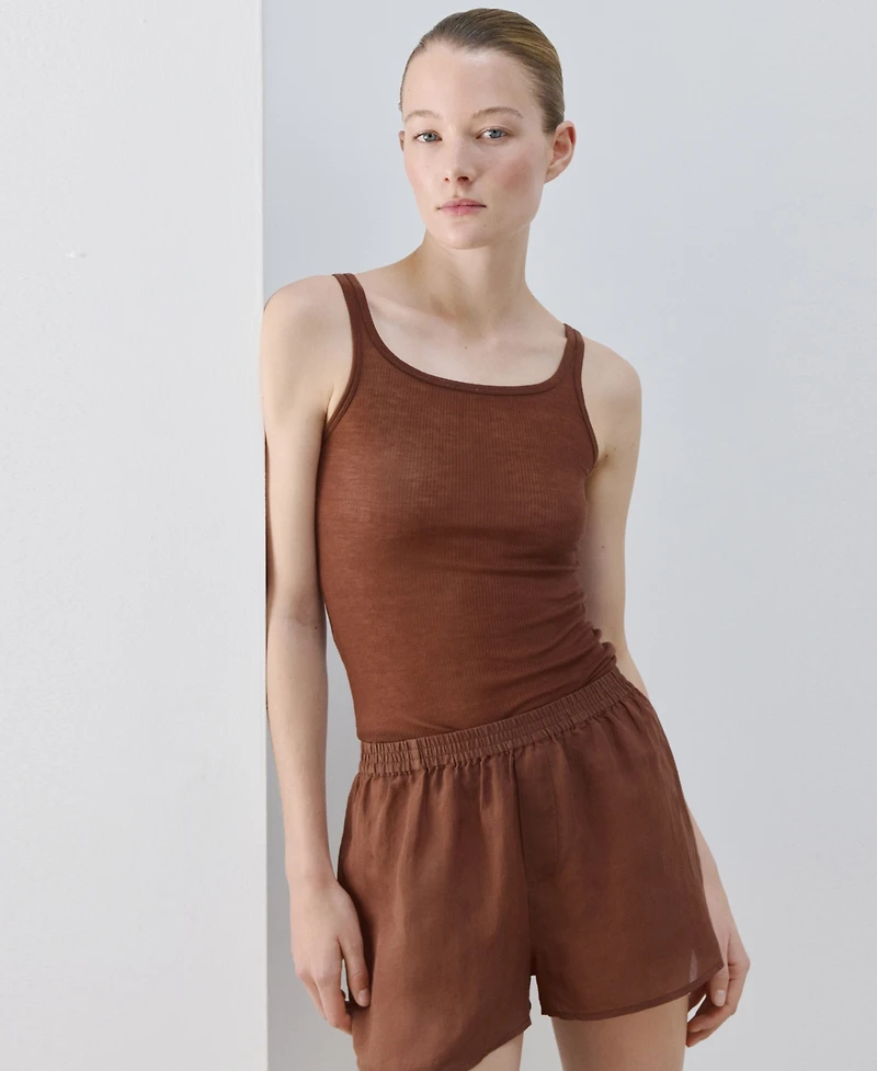Mango Women's Ramie Shorts