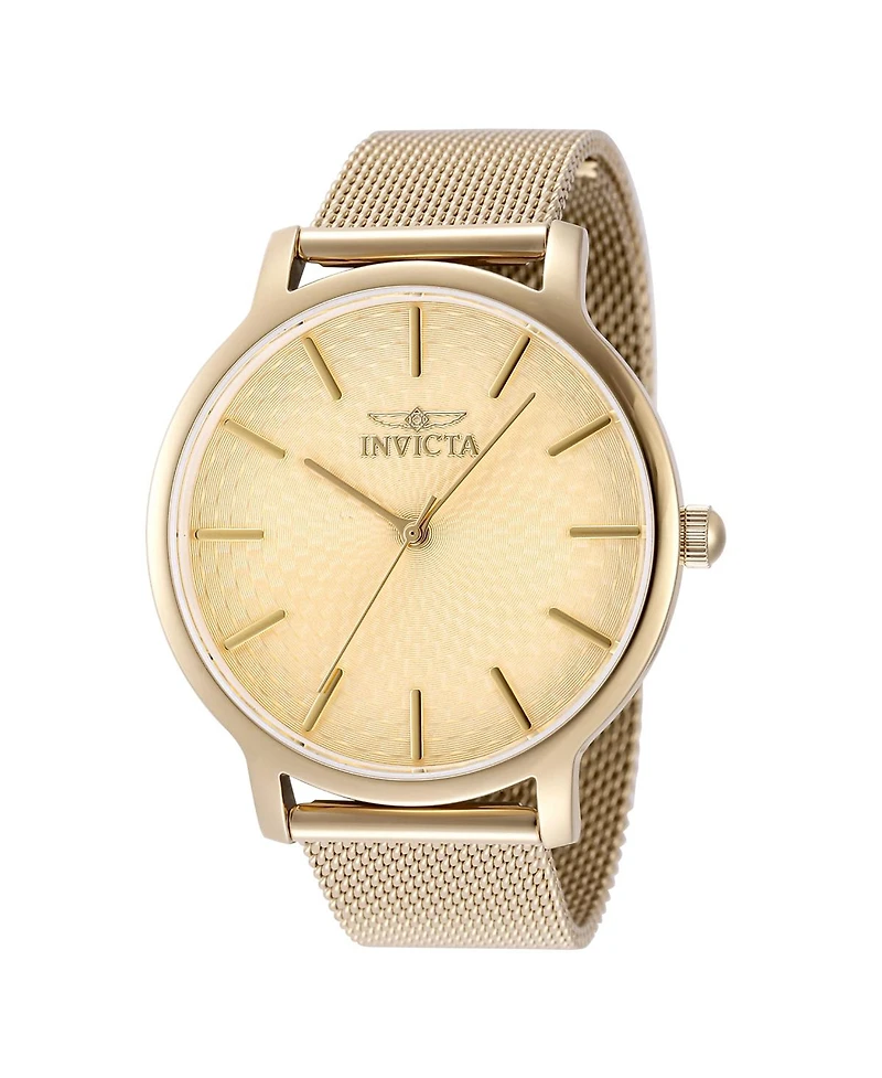 Invicta Lady's 48973 Wild Flower Quartz Gold Dial Watch