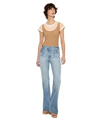KanCan Women's Brooke High-Rise Flare Jeans